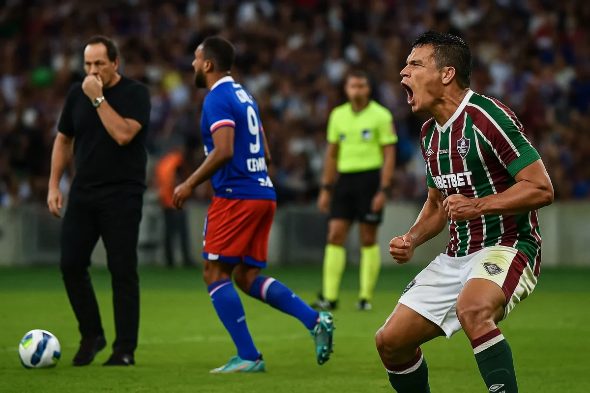 Aksi pemain Fluminense menghadapi Bahia di laga Copa do Brasil 2025.